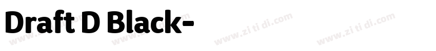 Draft D Black字体转换